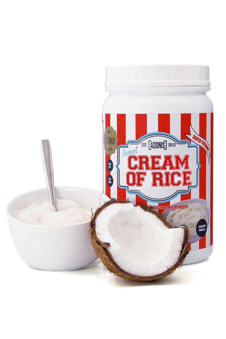 Adonis Protein Sweet Cream Of Rice (Carbohydrates) Coconut vanilla flavor: Irresistible Taste, Guilt-Free Goodness & Easy To Digest- 1kg