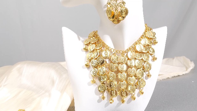 Women Fortune Teller Costume Accessories Set Jewelry Hair Wrap Necklace Earrings Amazon.com: Xtinmee 3 Pcs Fortune Teller Costume Accessories  main image 4