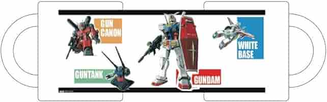 「機動戦士ガンダム」大河原邦男イラスト マグカップ(ホワイトベース隊) 機動戦士ガンダム」大河原邦男イラスト マグカップ(ホワイト