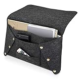 ORGANIZADOR: Con 4 compartimentos, este bolso te brindará un lugar conveniente y accesible para tus libros, revistas, gafas, mando a distancia, Tablet, móvil y mucho más. ¡Guarda todos tus accesorios de uso diario al lado del sofá o de la cama!
