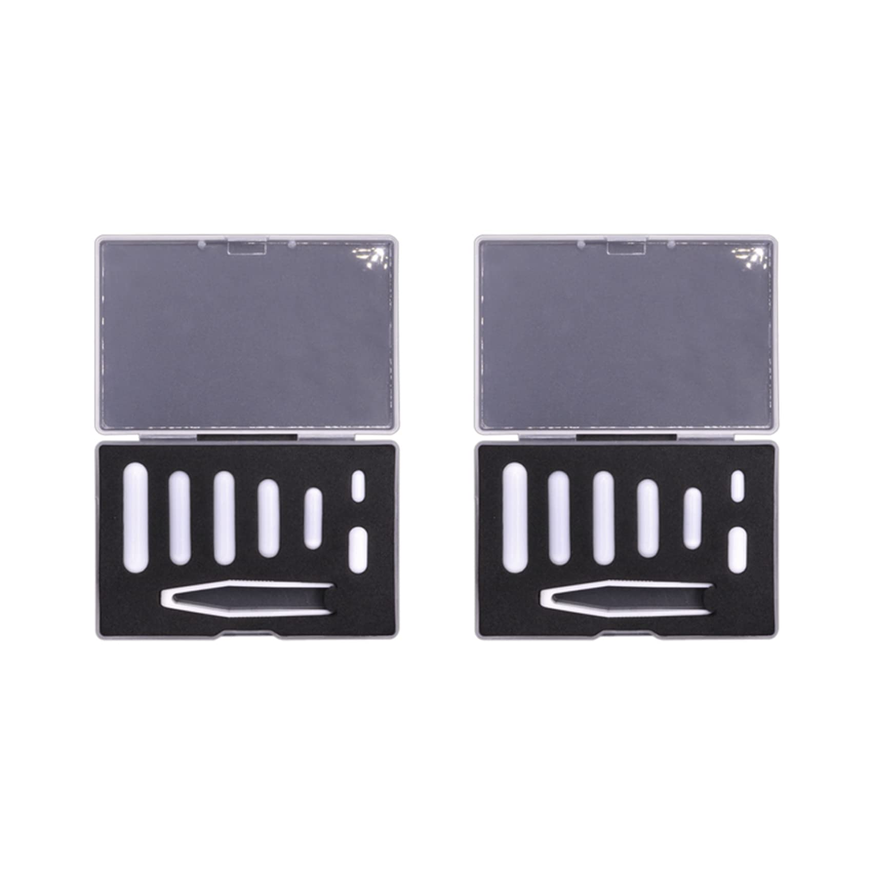 Jnchdghwa White 2X Magnetic Stirrer Bar Mixed Size Ptfe Magnetic Stirrer Mixer Stir Bars, Type-C Set