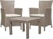 Produktbild Allibert 219990 Lounge Set Rosario Balcony 2x Sessel und 1x Tisch, Rattanoptik, Kunststoff, cappuccino