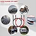 AUTOXBERT 4 Gauge 20mm2 60cm 5/16inch Car Battery Cable Wire Inverter Positive Negative Automotive Replacement Battery Cables Extender Kit
