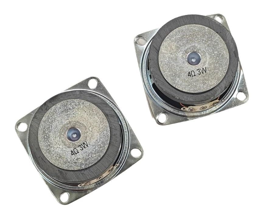 Image of SK Electron (Pack of 2) 2 inch 4 ohm 3 watt Silver Cone Full Range Speaker, Woofer for DIY Projects and Kits,