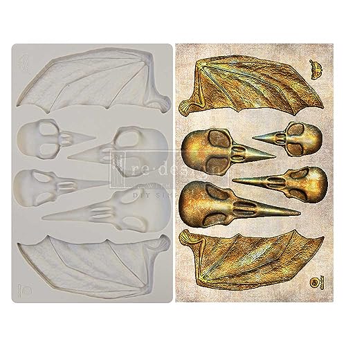 Prima Marketing Inc, Finnabair - Moulds - Birds and Bats - 1 pc, 5x8 in Copyright #VA0002325590