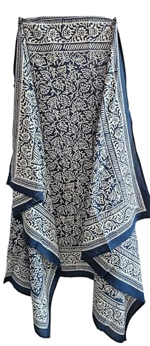 Hand Block Print Sarong, Women Bikini Cover Hand Dyed Scarves Indian Hand Block Print Scarves,Stole Cotton Scarves Size 44x72 Inch ss08