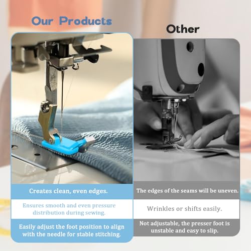 2 Pack Prensatela Multifuncional Ajustable para Máquina Industrial miniatura 7