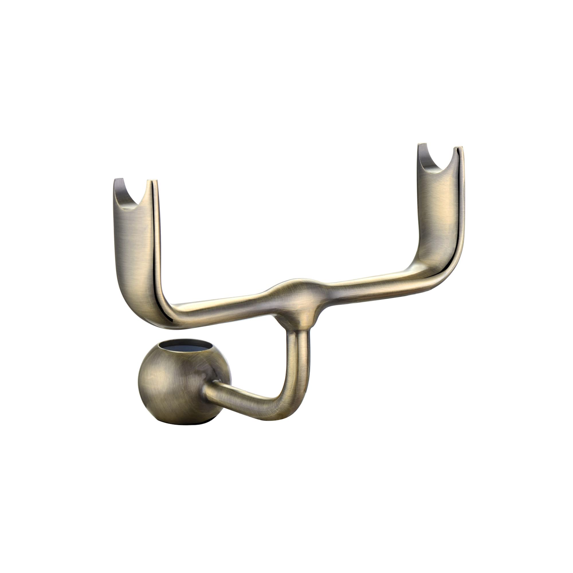 ENKI B11 Telephone Hand Shower Bracket Rigid Riser Rail 18mm Antique Brass
