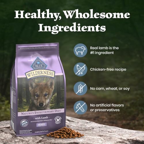 Blue Buffalo Wilderness Lamb & Wholesome Grains Puppy Dry Dog Food, 4.5 lb - image 6