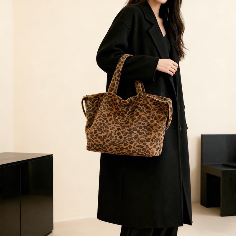 Bolso Tote Estampado Leopardo para Mujer miniatura 7