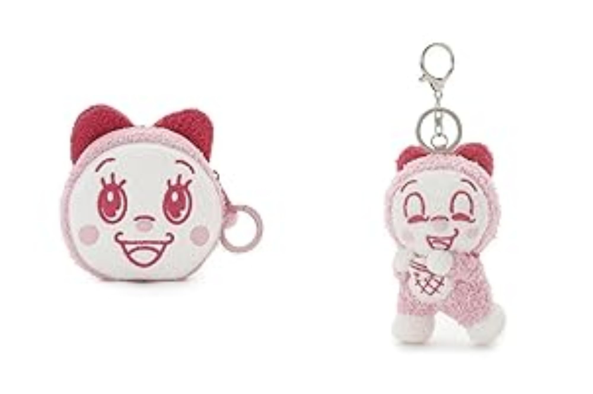 Amazon | 【ドラえもん】ベビモコフェイスポーチ PWGB261512 PNK F
