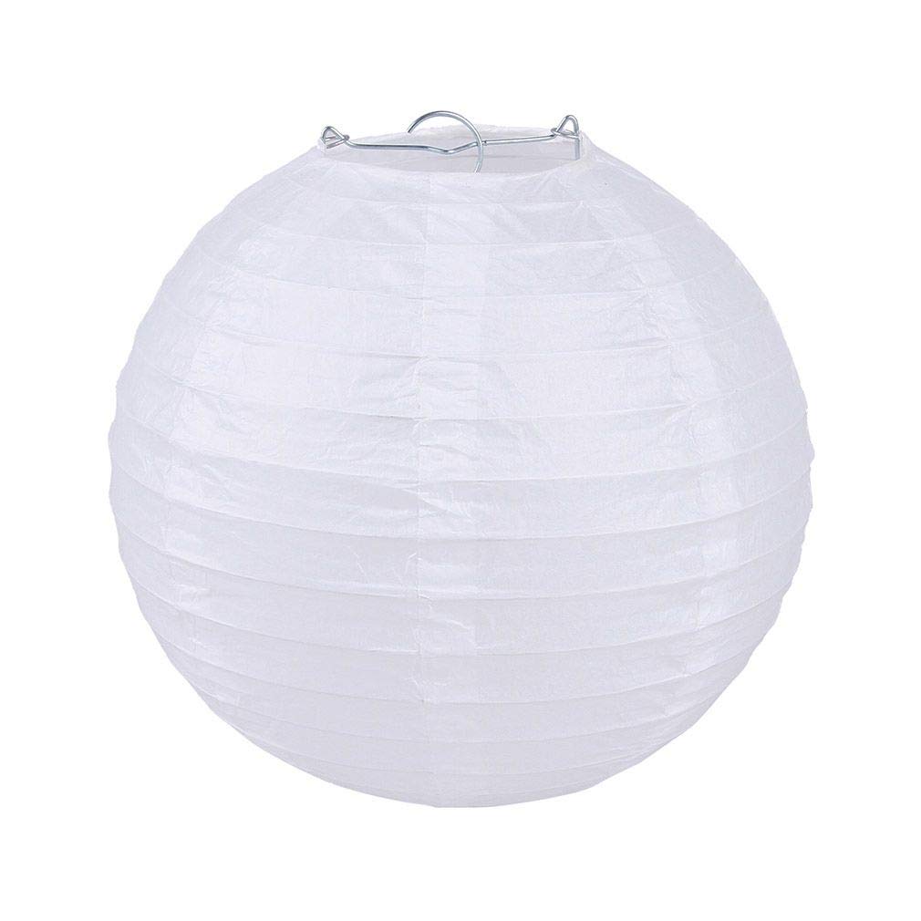 9 szt. zestawu papierowych lampion wiszące kulowe lampiony do dekoracji domu przyjęcie wesele białe 40 cm / 16 cali