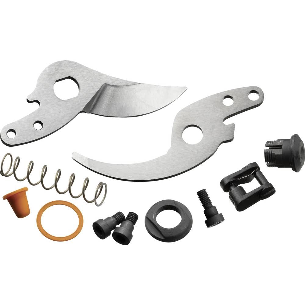 Fiskars Set di pezzi di ricambio originali per forbici professionali con lame bypass Fiskars PB-8 M / L, Con lame, molla, chiusura e viti, Grigio/Nero, 1026280 | Per forbici professionali con lame bypass Fiskars PB-8 M / L, Con lame, molla, chiusura e vit