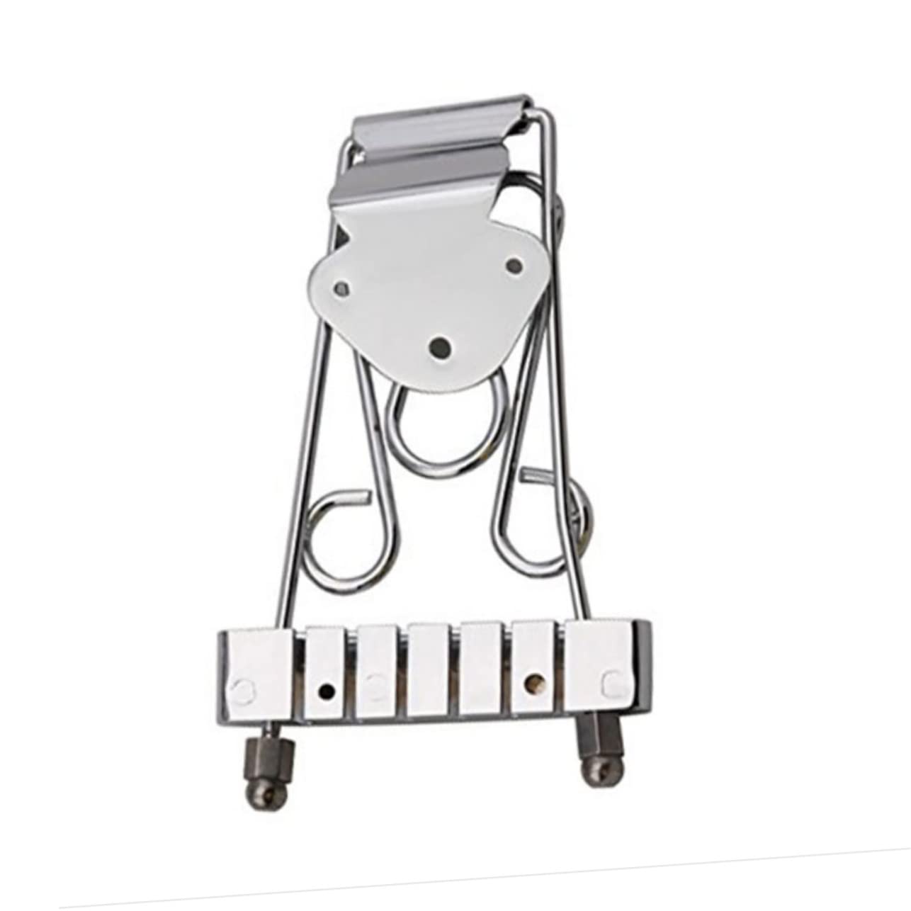 Abaodam Replacement Guitar Bridge Parts Chrome Wired Frame Tailpiece for 6-string 335 Guitar Models