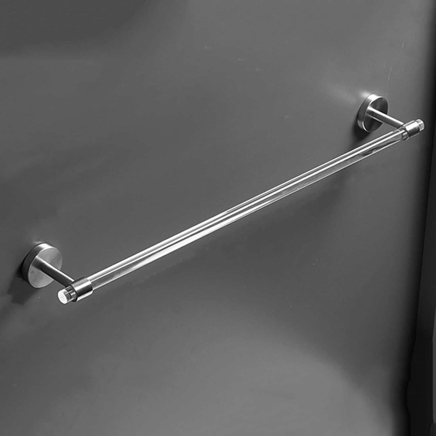 Amazon｜バスルーム収納タオルラック タオルバー 自己粘着 バスルーム収納タオルラック 壁取り付け バスルーム収納タオルラック 防錆