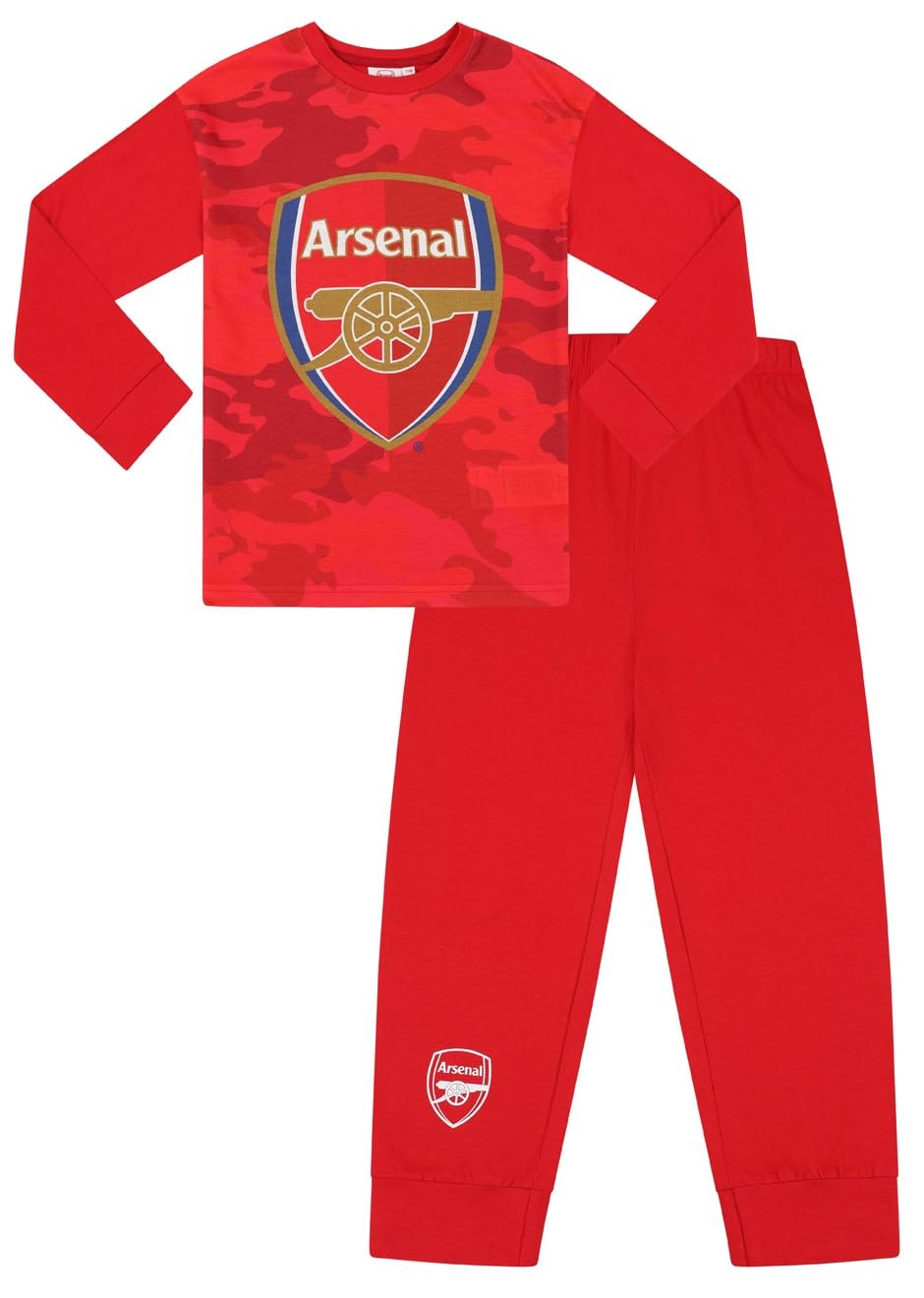 Arsenal Boys Football Club Camouflage Long Pyjama Set (15-16 Years)
