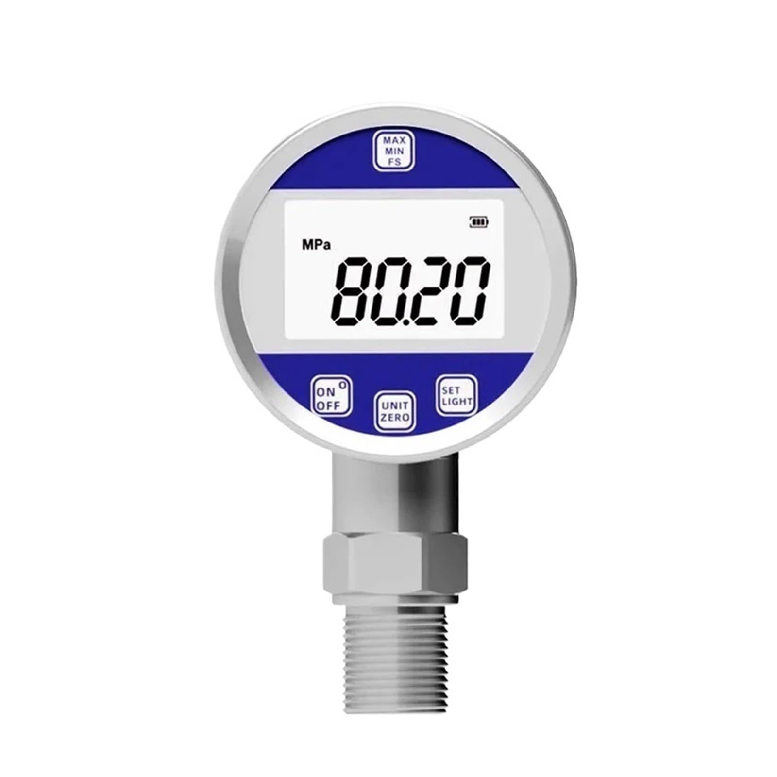 Manómetro, Manómetro Digital de alta precisión, manómetro hidráulico electrónico Digital resistente a golpes, manómetro negativo de vacío(M20x1.5 Customized,0-4mpa 60mm)