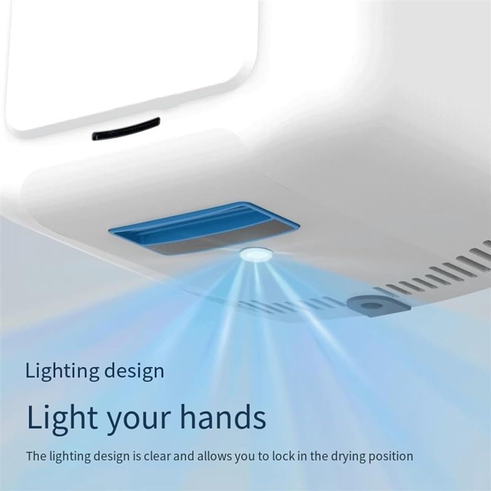 Automatic Hand Dryers High Speed Hand Dryer Hot and Cold Dual Mode Automatic Hand Dryer Office Bathroom Induction Hand Dryer,C