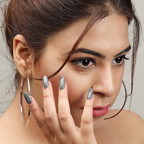 Image of FYORR 15ML Quick Dry Long Lasting Smooth Finish Nail Polish (Grey Perfecto)