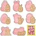 Pasqua Formine Biscotti, 8 Pezzi Tagliabiscotti 3D Pasqua Formine per Biscotti Pasquali Stampi Biscotti Pasqua Bambini, Per La Decorazione Della Torta Del Biscotto Della Pasticceria (Pasqua B)