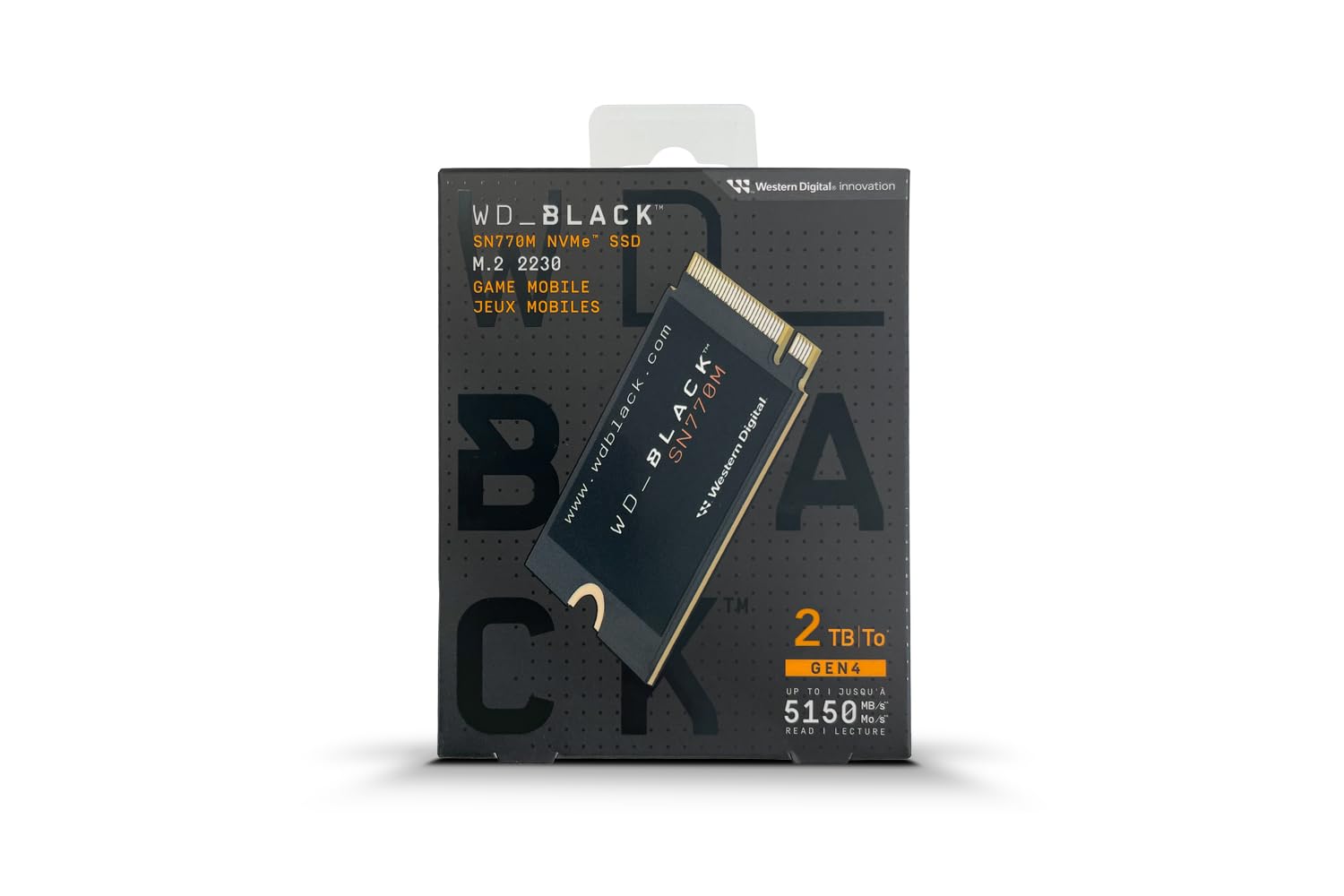 ASUS - ROG ALLY SSD NVMe M.2 2230 2 To - SN770M - WD_Black