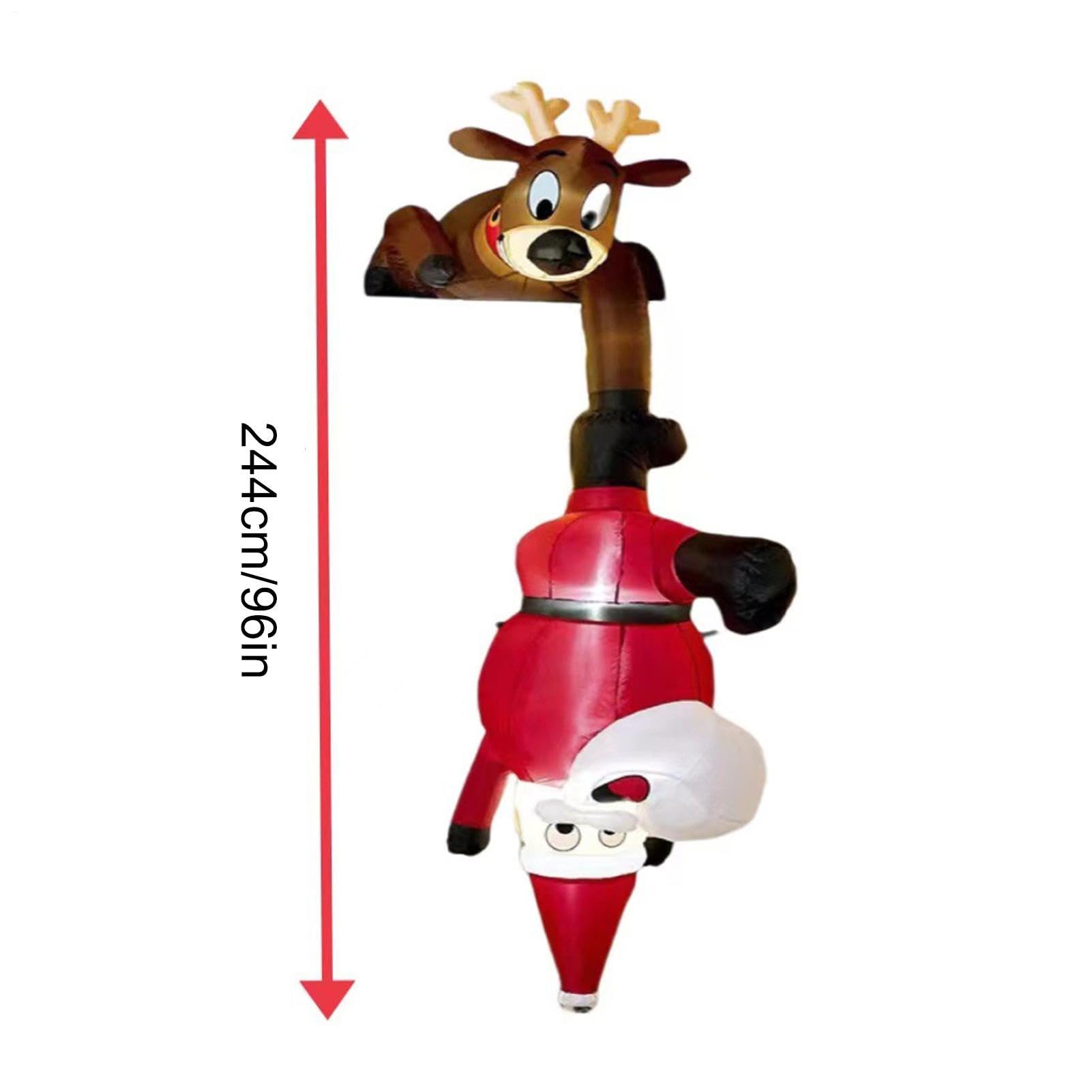 Generisch Aufblasbarer Weihnachtsmann LED-, große lustige Deko-Figuren