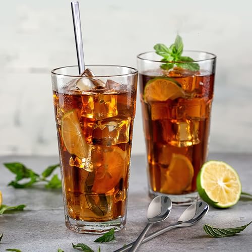Set of 2 - 9-Inch Stainless Steel Iced Tea Spoons for Mothers and Milks Tea
