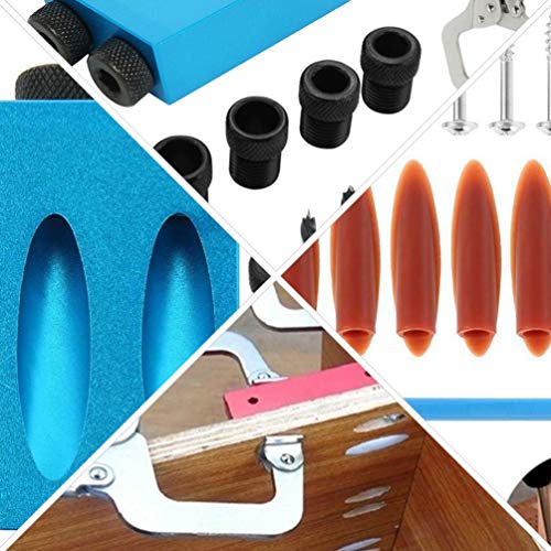 Kit de gabarito de parafuso de bolso de 15 graus VILLCASE com 35 peças, adaptador de unidade localiz