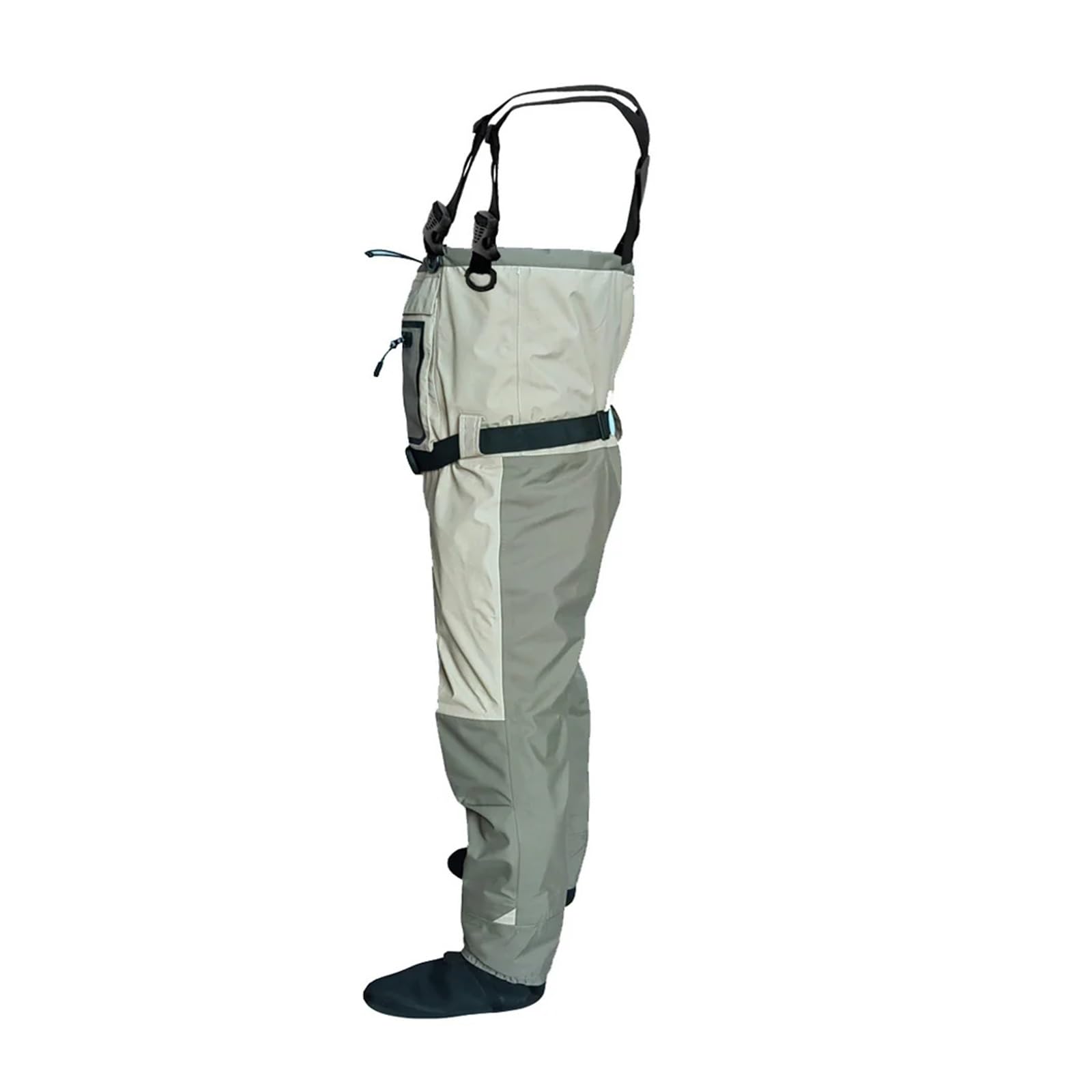 Wathose Herren Fliegenfischer-Wathose, Neopren-Fuß for Männer, Floßjagd, schnell trocknend, wasserdicht und atmungsaktiv