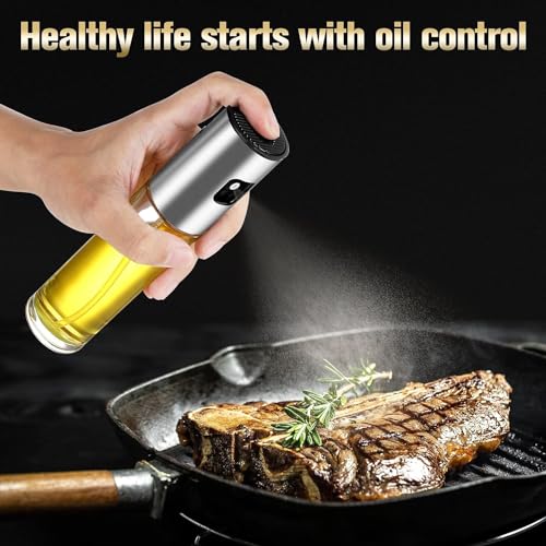 Image of Oil Sprayer for Cooking-100ml Olive Oil Dispenser Bottle Spray - Food Grade Portable Reusable Oil Vinegar Spritzer Sprayer Bottles for Air Fryer, Kitchen, Salad, Baking, BBQ, Frying (100 ML)