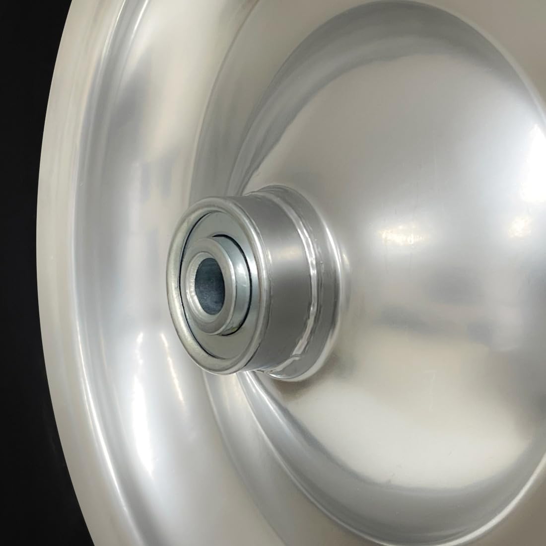 TAMS® Schubkarrenrad Vollgummi mit Achse grau Schubkarrenreifen 4.80/4.00-8 Metallfelge Pannensicher Ersatzrad Rad