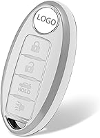 Vista 36 de Funda para llave de TPU suave con patrón dorado, protección de 360 grados, compatible con Nissan Altima Coupe Armada GTR Maxima Murano Cross