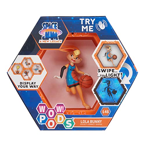 WOW! PODS - Colección Space Jam - Lola Bunny - Figura Coleccionable con luz y Sensor de Movimiento (Deqube 918SJ100103)