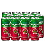 Wowie by Tranquini Hemp-Infused Beverage, Herbal Adaptogens for Stress Relief, All-Natural Relaxation Drink, Coconut Strawberry Flavour, 355 ML Sleek Can (12-Pack)