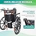 Oxygen Tank Holder for Wheelchair, Portable D & E Cylinder Transport Bag, Oxygen Cylinder Bag with Storage Pocket and Adjustable Straps, Fit for Walker, Rollator, Scooter