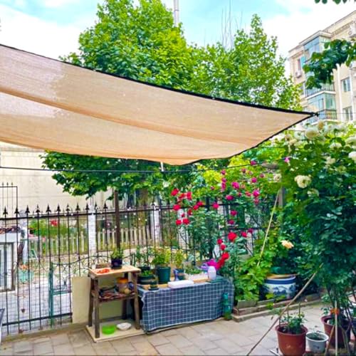 Filet d'ombrage beige pour protéger les plantes de la serre du soleil - 8