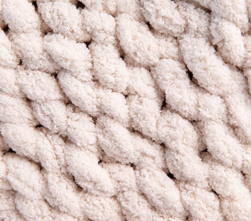 Fohoma Super Bulky Chunky Yarn Beige 3Lb For Arm Knitting thumb #1