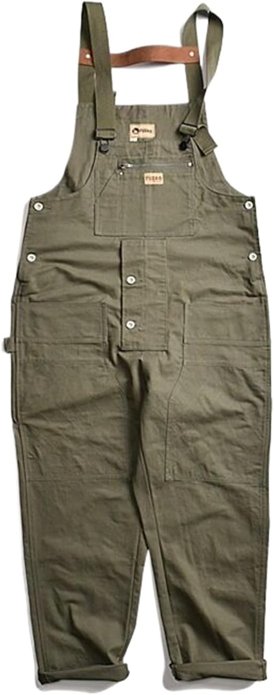 Multi-Pocket Bib Pants Men's Street Workwear Jumpsuit Suspender Pants Workwear Trousers
