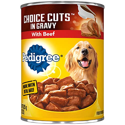 PEDIGREE CHOICE CUTS in Gravy Adult Canned Wet Dog Food with Beef, (12)