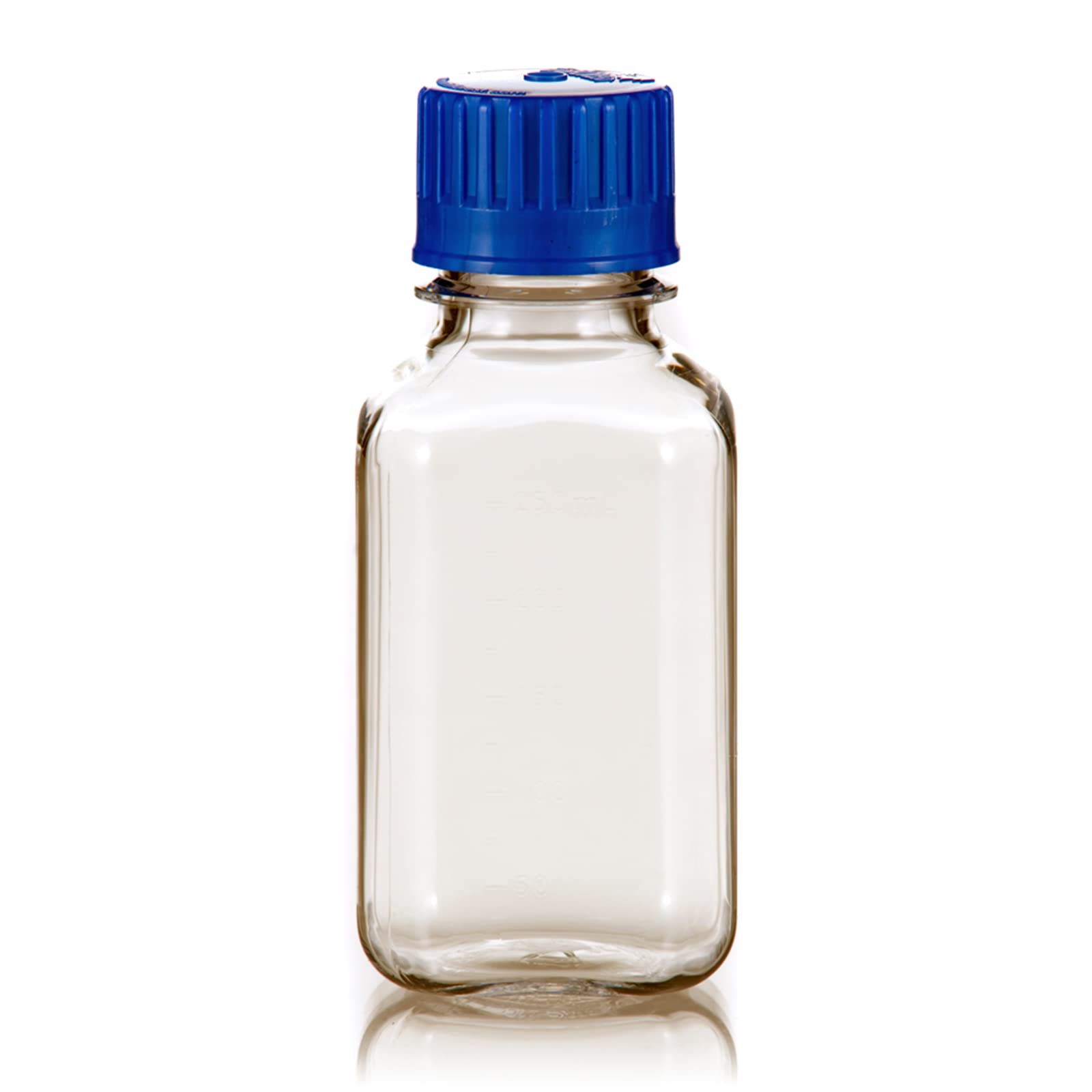 CryoKing Autoclavable PC Bottle, Clear, Narrow Mouth, Square, 250ml, Case of 96