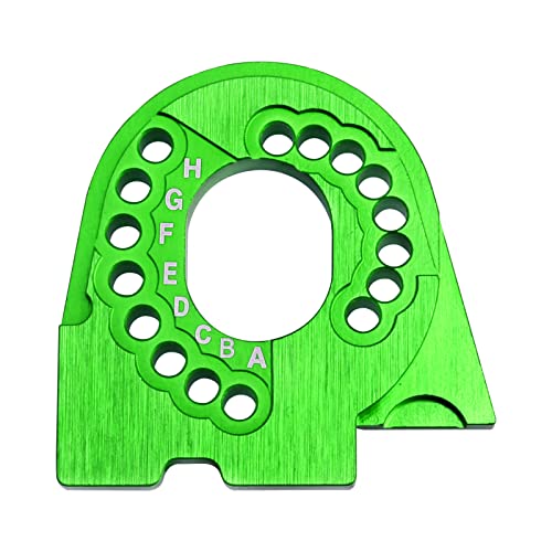Image of Hobbypark Aluminum Motor Plate for Traxxas TRX4 TRX6 Motor Mounts (Green)