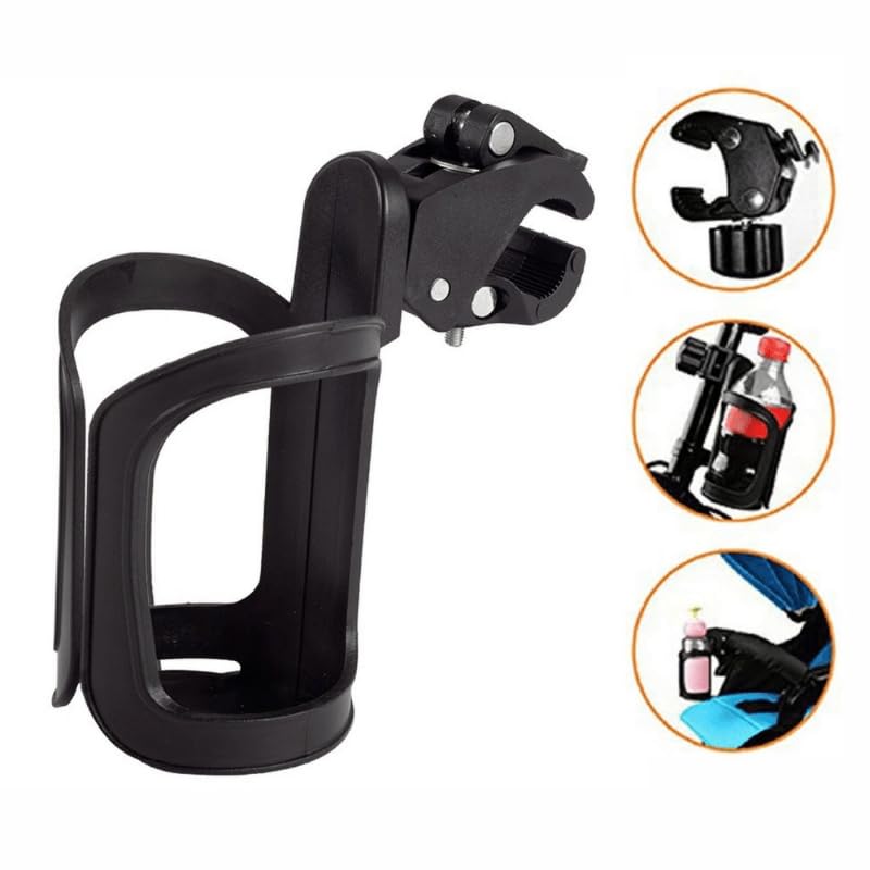 Stroller Cup Holder Rack Ultimate Accessory for Carts Carriages & More 2