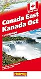 karte usa kanada westen  Kanada Strassenkarte Ost 1:2.5 Mio: Road Map (Hallwag Strassenkarten)