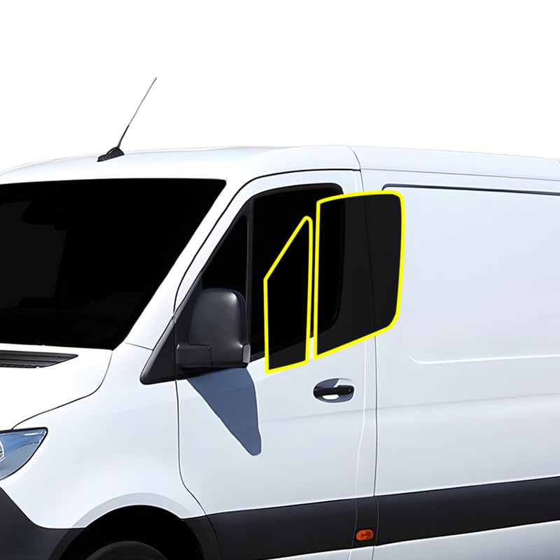 BOGAR TECH DESIGNS - Premium Ceramic Precut Window Tint Film Kit Compatible with Mercedes Benz Sprinter Van 144 Inch 2019+ Front, 35%