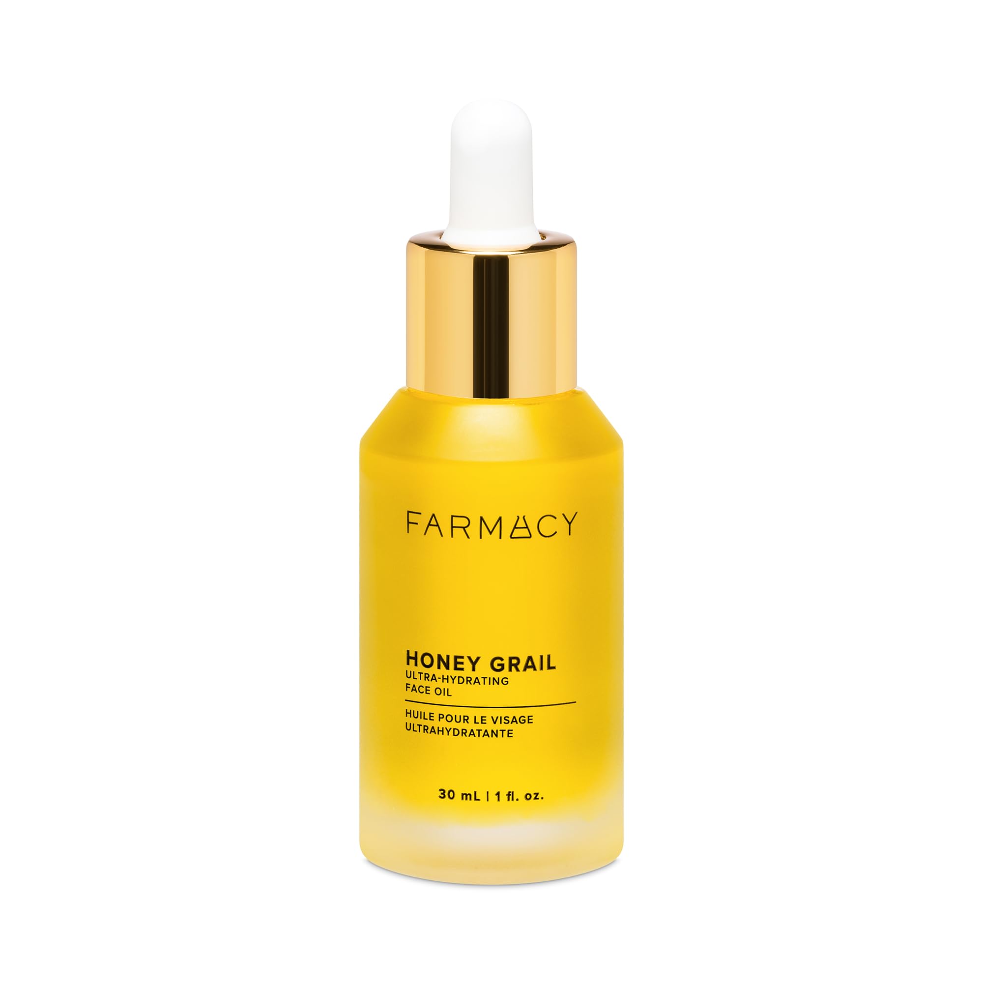 Farmacy Aceite hidratante facial Honey Grail para piel seca, líneas finas y arrugas con aceite de rosa mosqueta y espino amarillo