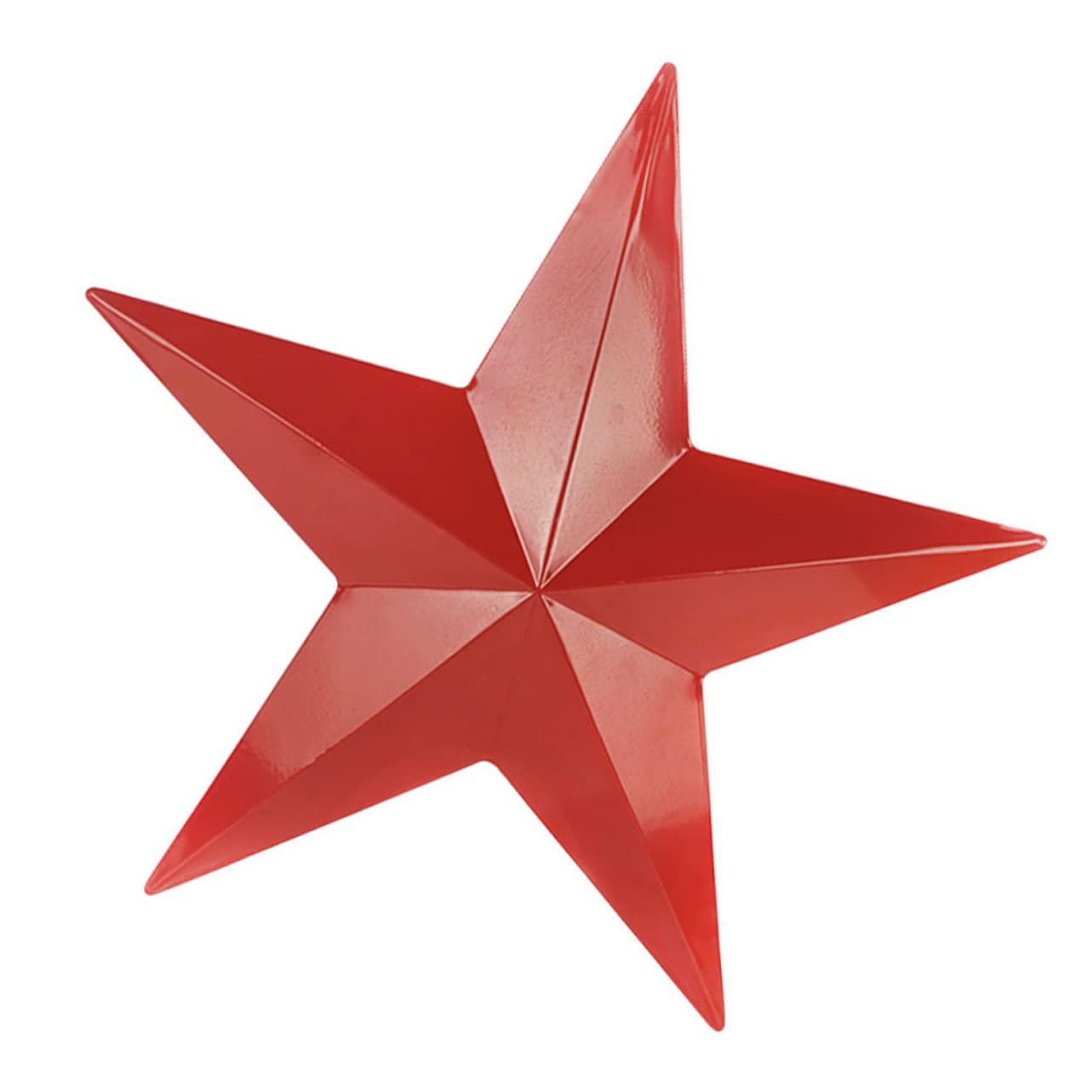 GETAJGHSD Estrella de Cinco Puntas de Hierro Escultura de Pared Aire Libre Topper de árbol de Estrellas decoración Pared decoración de Pared Arte de la Pared de la Estrella Planchar Rojo