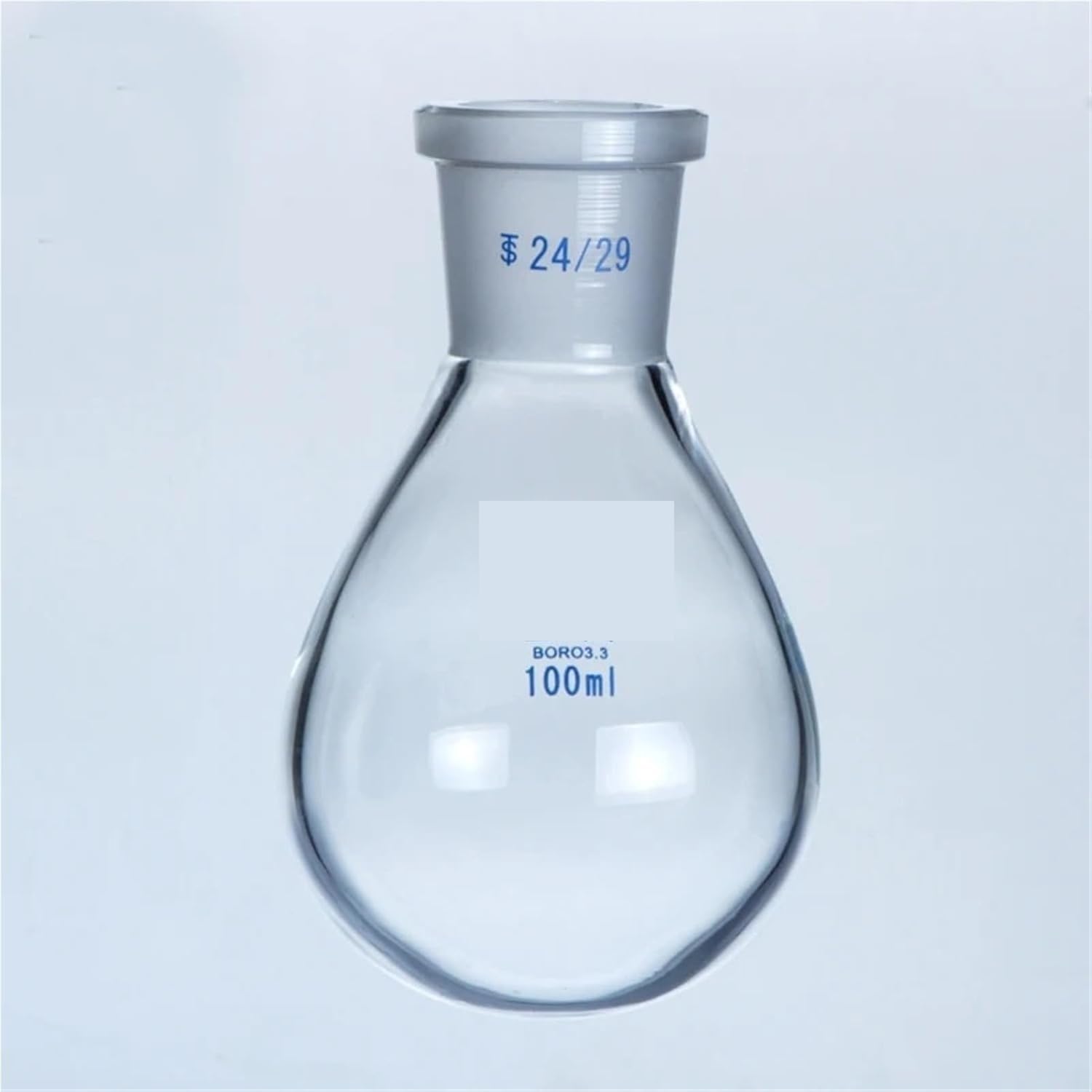 una botella hirviendo, Matraz con forma de berenjena Matraz rotatorio Espesar Vidrio de borosilicato Resistencia Matraz estándar de laboratorio(500ml caliber 24mm)