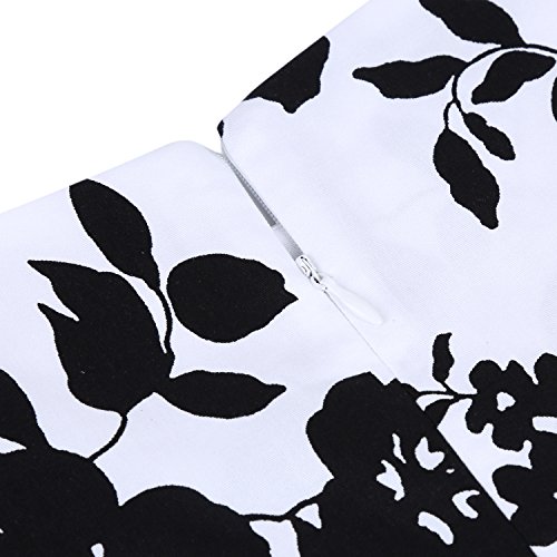 Owin Women's Vintage 1950'S Floral Spring Garden Picnic Dress Party Cocktail Dress #TOP4