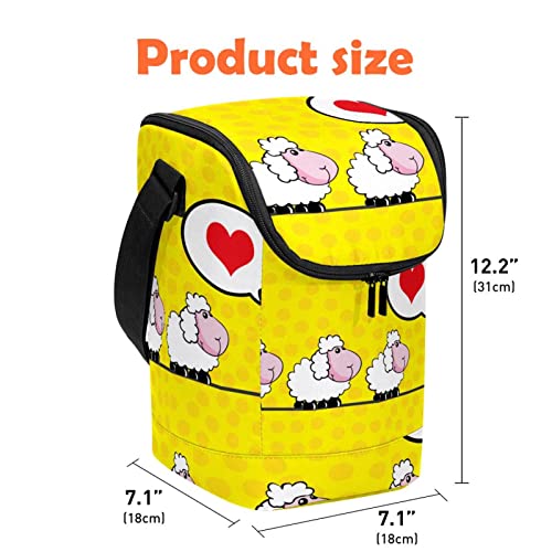 Lonchera para el trabajo térmica con diseño de oveja tierno impermeable 5