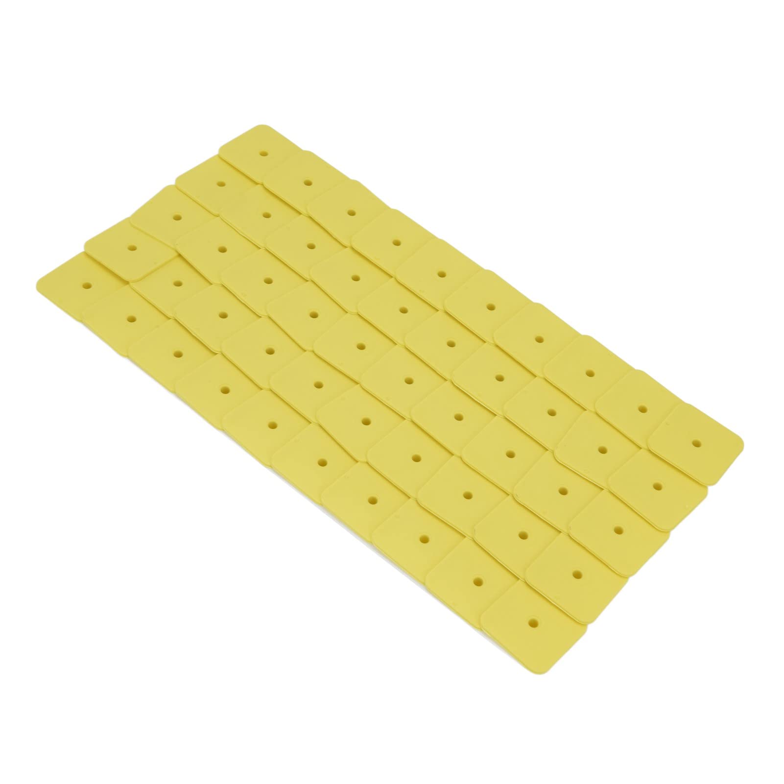 Set di etichette per orecchie di maiale Etichette per orecchie per bestiame 100 set Etichette in plastica giallo brillante con chiodi in rame per ovini, bovini, suini,